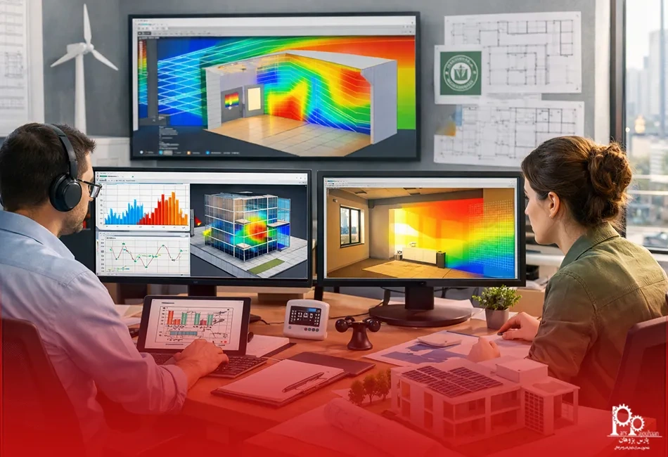 کاربرد نرم افزار Design builder (مدل‌سازی انرژی ساختمان، تحلیل حرارتی، سیالات و روشنایی)